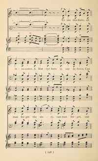 I Sing the Birth Was Born Tonight Christmas Carols Poster Print