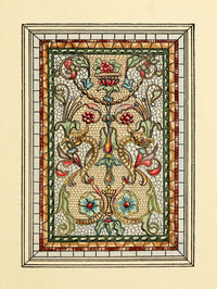 BMG Co. Belcher Mosaic Glass 1886 Poster Print showcasing intricate design.
