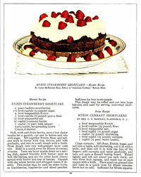 Ryzon Baking Book 1917 Strawberry Shortcake Poster Print