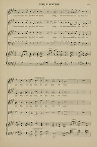 Sing, O Heavens 4 Berthold Tours Christmas Carols & Hymns Poster Print