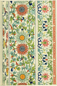 Examples of Chinese Ornament 1867-61 Poster Print showcasing intricate designs.
