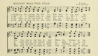 Bright was the Star Christmas in Song 1891 Poster Print showcasing holiday cheer.
