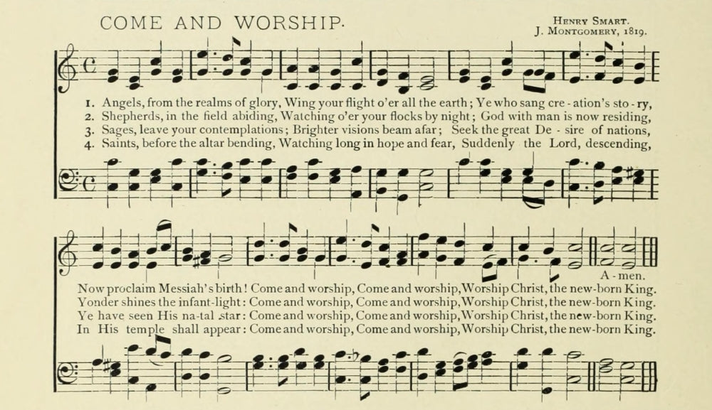 Come and Worship Christmas in Song Poster Print