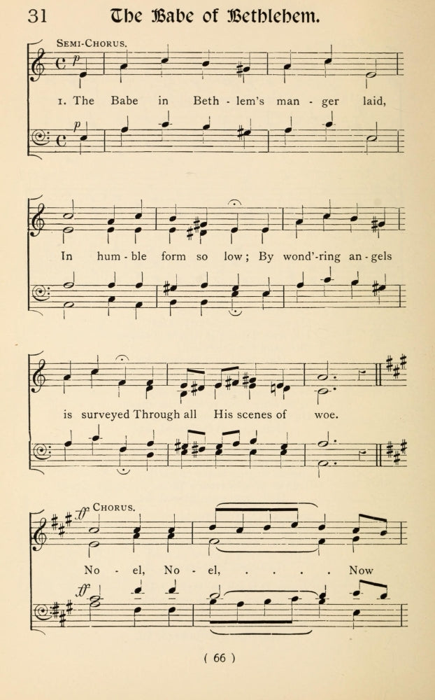 Babe of Bethlehem 1 Christmas Carols New & Old Poster Print