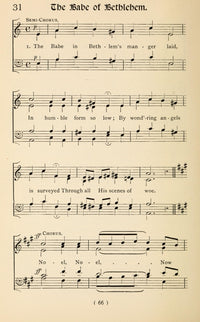 Babe of Bethlehem 1 Christmas Carols New & Old Poster Print