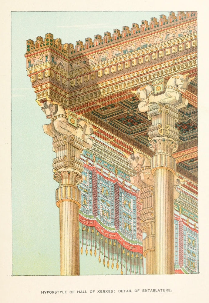 Ancient Egypt History Poster Print from the Hall of Xerxes