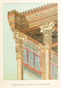 Ancient Egypt History Poster Print from the Hall of Xerxes