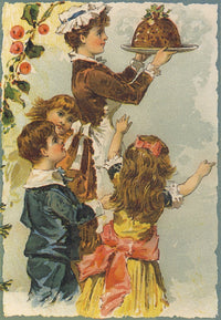 Christmas Pudding Poster Print showcasing festive holiday spirit.