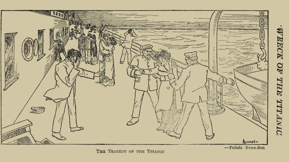 Allman Wreck & Sinking of the Titanic 1912 Poster Print