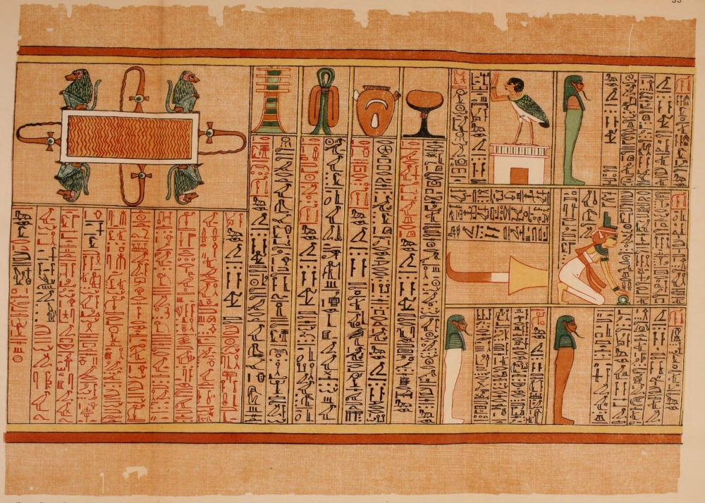 The Papyrus of Ani 1913 Poster Print showcasing ancient Egyptian art.