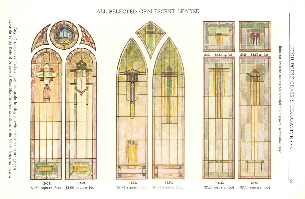 International Art Glass 1924 Poster Print showcasing vibrant colors and intricate design.
