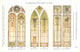 International Art Glass 1924 Poster Print showcasing vibrant colors and intricate design.