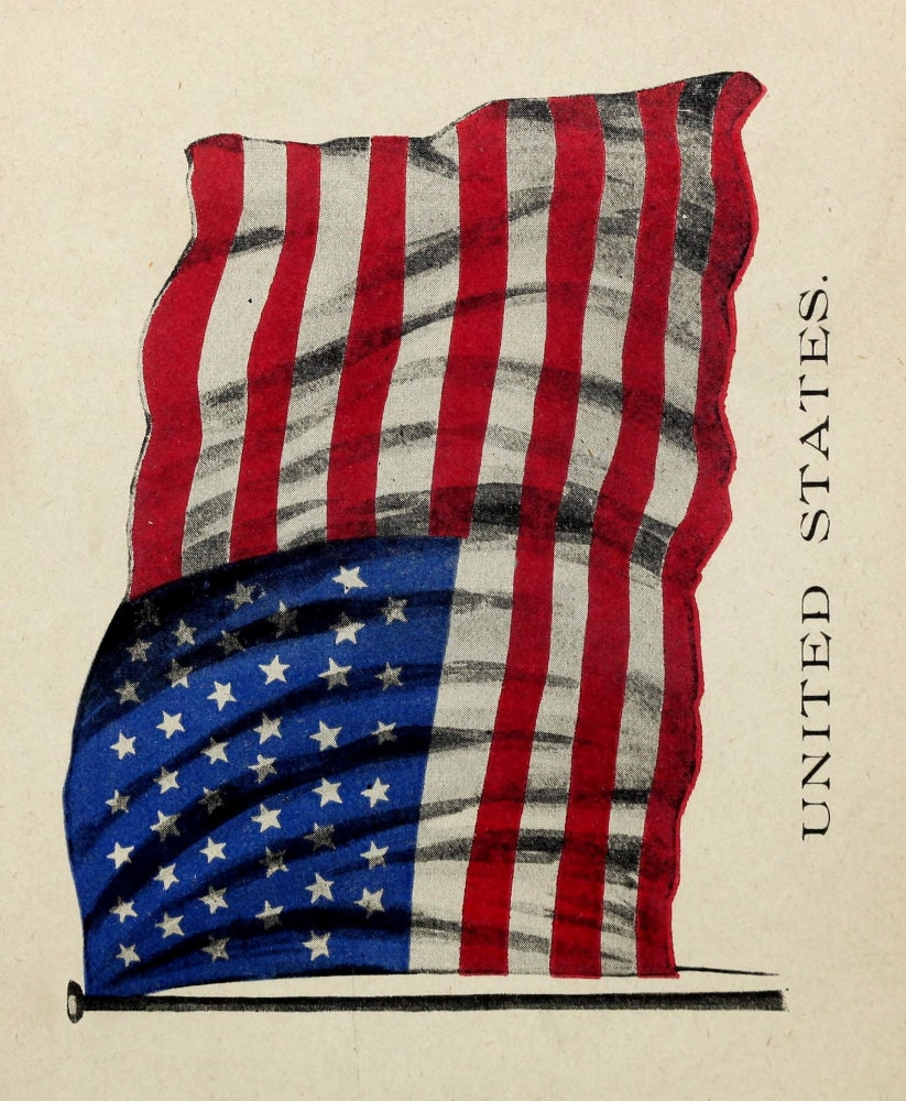 Flag Book of Principal Nations' Flags 1894 Poster Print showcasing various national flags.