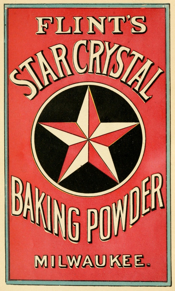 Star Crystal Cook Book 1890 Poster Print showcasing vintage culinary art
