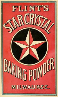 Star Crystal Cook Book 1890 Poster Print showcasing vintage culinary art