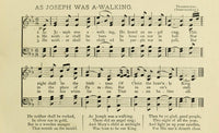 As Joseph was a-Walking Christmas in Song 1891 Poster Print
