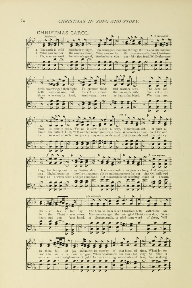 Christmas Carol 1: Christmas in Song 1891 Poster Print