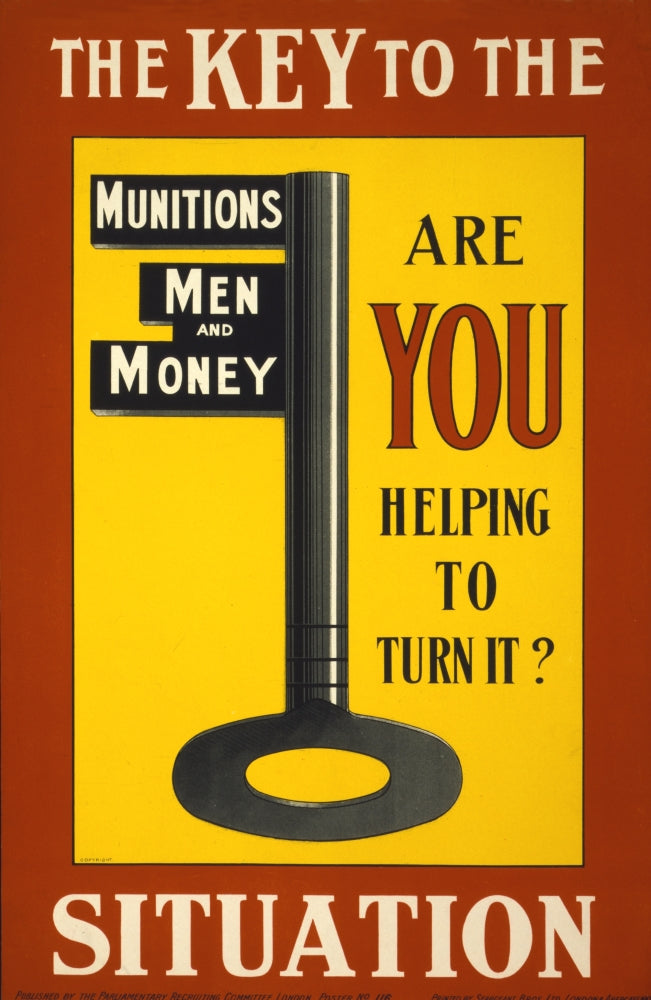 How England Raised an Army 1917 Poster Print on premium heavy stock paper.