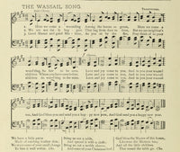 Wassail Song Christmas in Song 1891 Poster Print showcasing festive imagery.
