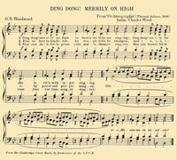 Ding Dong Merrily on High Christmas Music Poster Print 18 x 24