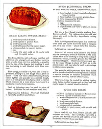 Ryzon Baking Book 1917 Breads Poster Print showcasing vintage bread-making art.
