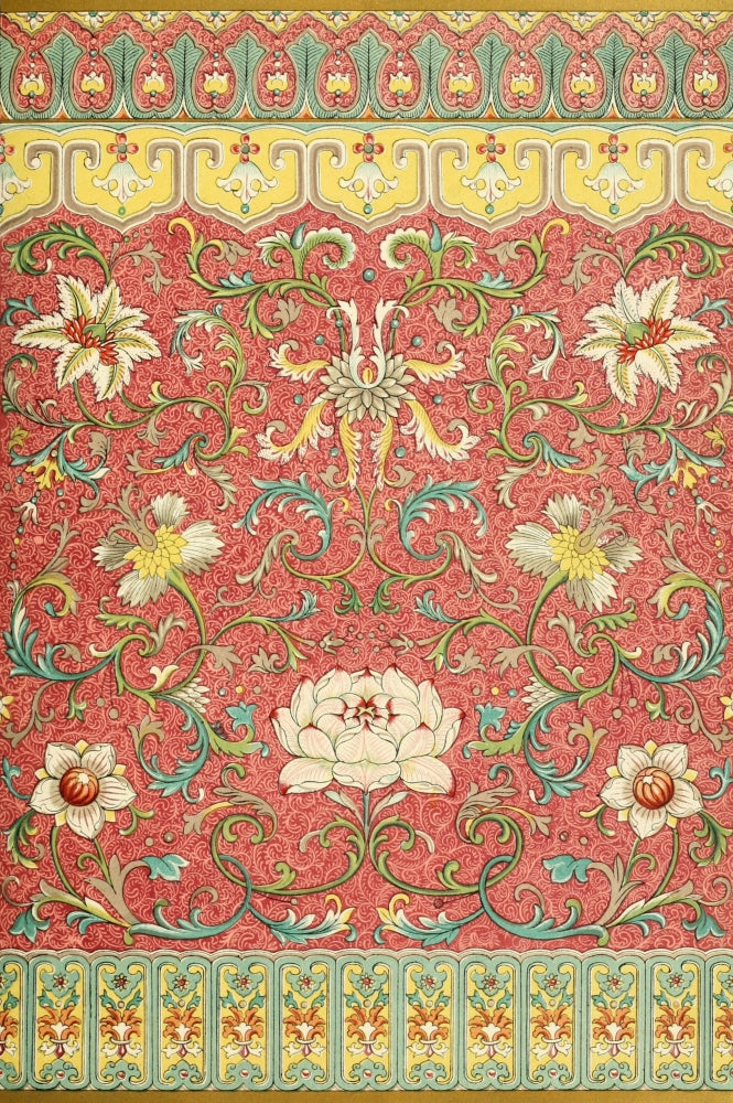 Examples of Chinese Ornament 1867-69 Poster Print showcasing intricate designs.