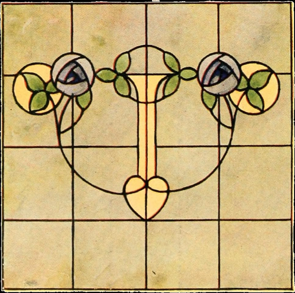 International Art Glass 1914 Poster Print showcasing vibrant colors and intricate details.