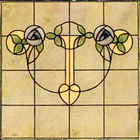 International Art Glass 1914 Poster Print showcasing vibrant colors and intricate details.