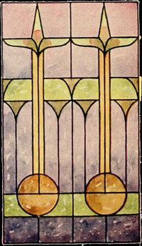 International Art Glass 1914 Poster Print showcasing intricate glass artistry.
