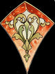 International Art Glass 1914 28a Poster Print showcasing vibrant colors and intricate designs.