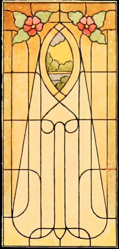 International Art Glass 1914 Poster Print showcasing intricate designs and vibrant colors.