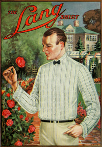 Vintage Menswear Review 1922 - The Lang Shirt Poster Print