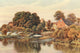 Avon & Shakespeare's Country 1910 Welford Mill & Weir Poster Print by Alfred Quinton