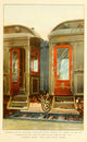 Overland Limited Train 1897 Poster Print featuring coupled cars.