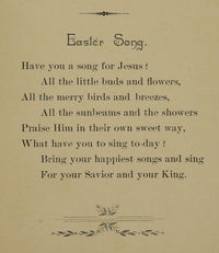 Seven Songs for Eastertide 1886 poster print