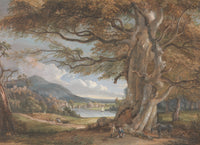 Bridgenorth, Shropshire c.1801 Art Print by Paul Sandby
