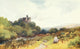 Okehampton Castle art print by Frederick J. Widgery