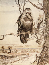 Book of Pictures 1913 Gossips Poster Print by Arthur Rackham, vintage art poster