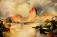 American West 1912 Cliffs of Green River, Utah Poster Print by T. Moran