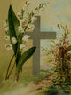 Seven Songs for Eastertide 1886 Cross & Lilies Poster Print