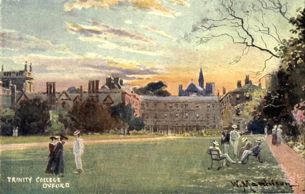 Oxford 1905 Trinity College Poster Print by William Matthison