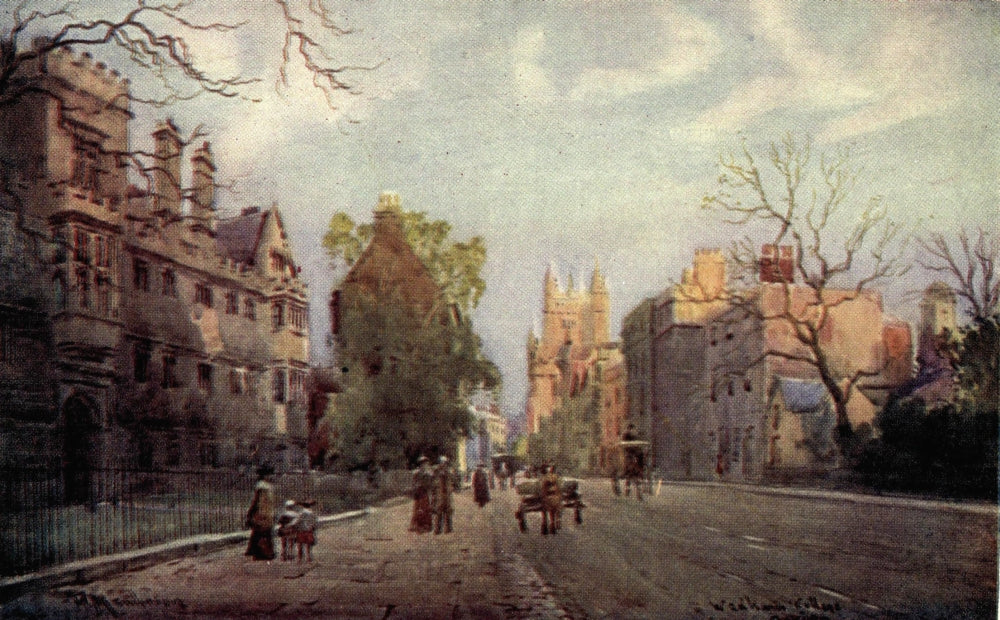 Oxford 1905 Wadham College Poster Print by William Matthison