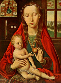 Madonna with the Apple Poster Print by Hans Memling