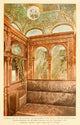 Overland Limited Train Lavatory for Gentlemen Poster Print (1897)