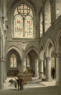 T. Nelson & Sons Roslin Chapel Poster Print from 1897