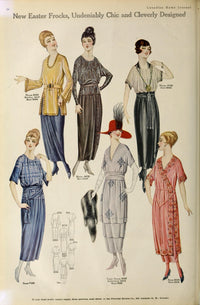 Canadian Home Journal 1920 Fashions Poster Print showcasing vintage fashion styles.