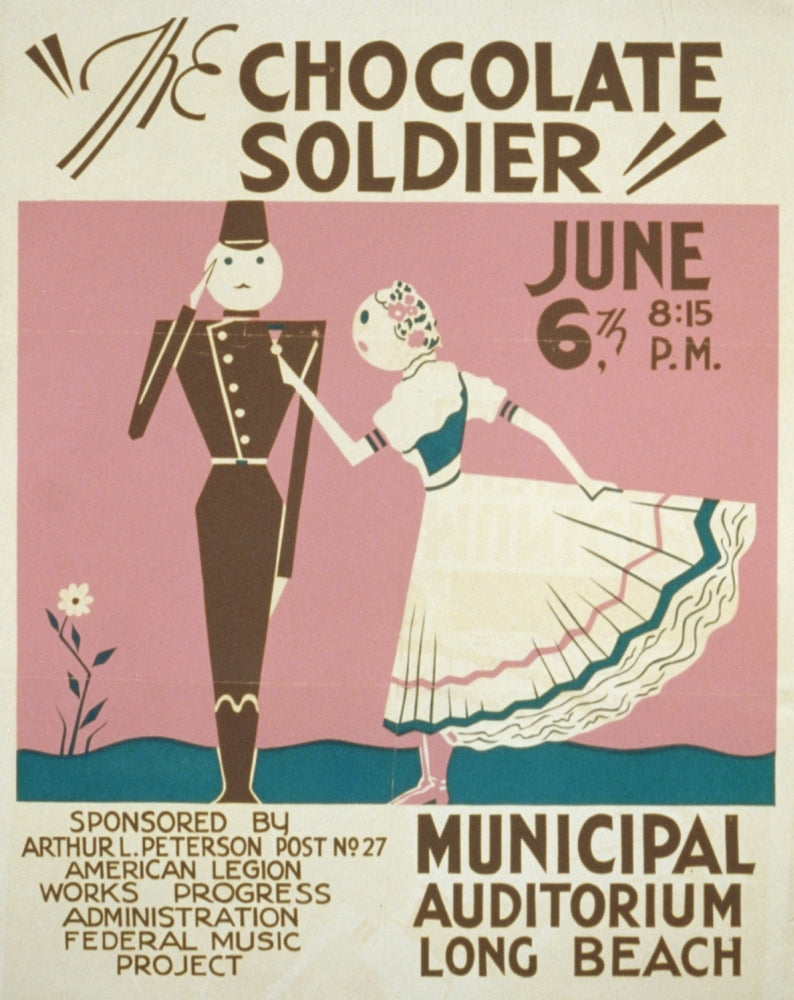 WPA Poster 1936-41 The Chocolate Soldier Poster Print