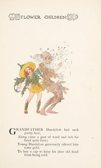 Flower Children 1910 Dandelion Poster Print by M.T. Ross