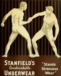 Menswear Review 1922 Stansfield's Unshrinkable Underwear Poster Print