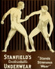 Menswear Review 1922 Stansfield's Unshrinkable Underwear Poster Print